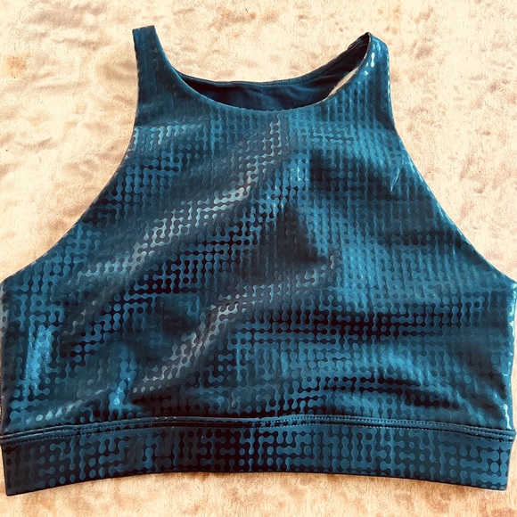 Peloton show up digital foil high neck bra - Picture 1 of 4